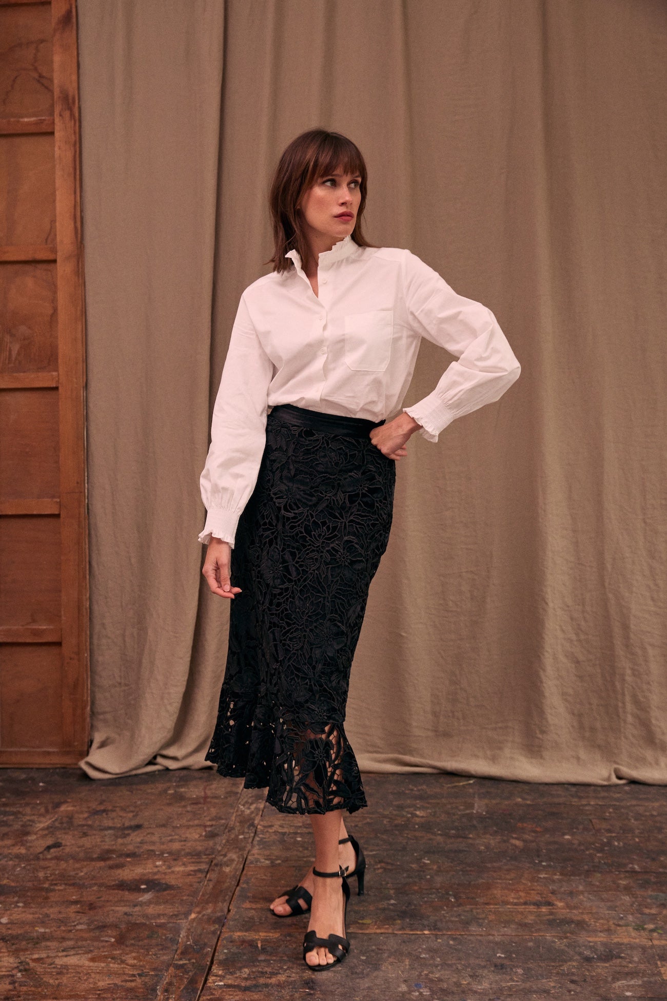 Jupe Ariel velours dévoré