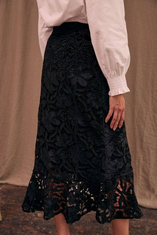 Jupe Ariel velours dévoré