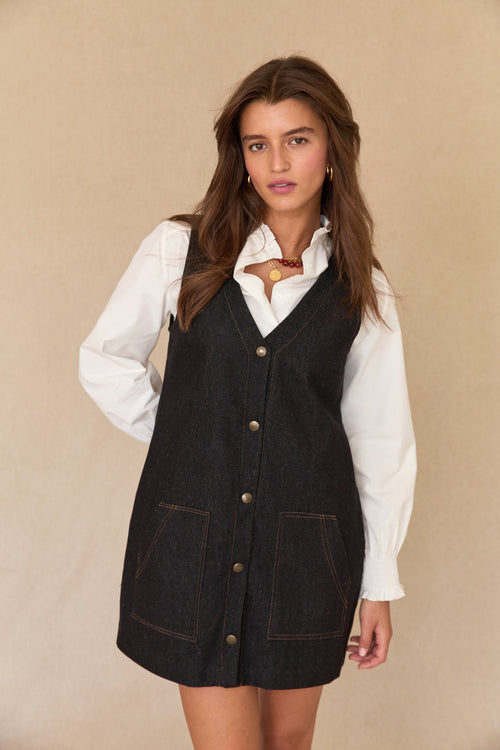 Robe Céline denim gris
