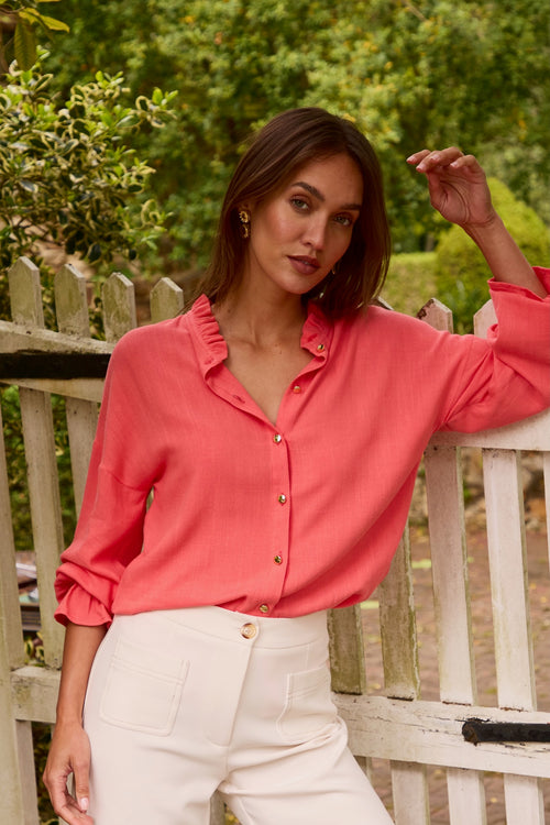 Blouse Bella corail