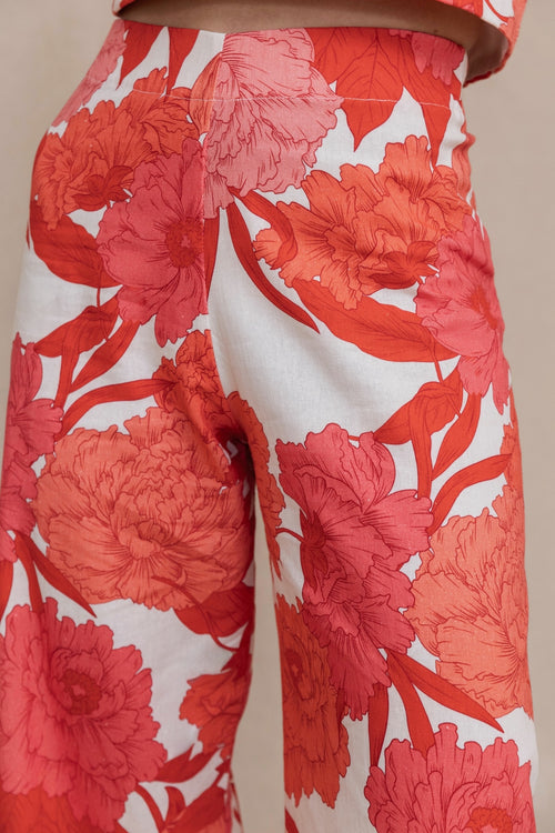 Pantalon Charlotte hibiscus
