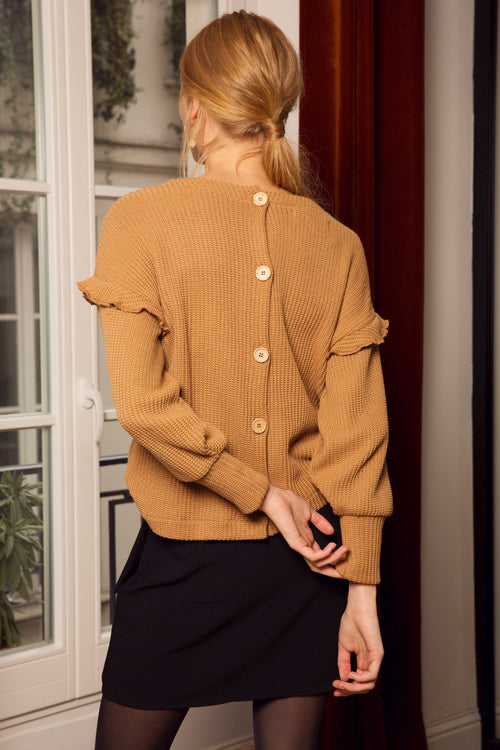 Pull Dahlia camel