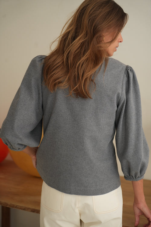 Top Pacôme flanelle