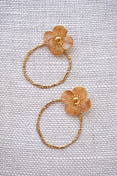 Boucles d'oreilles Boutons d'or
