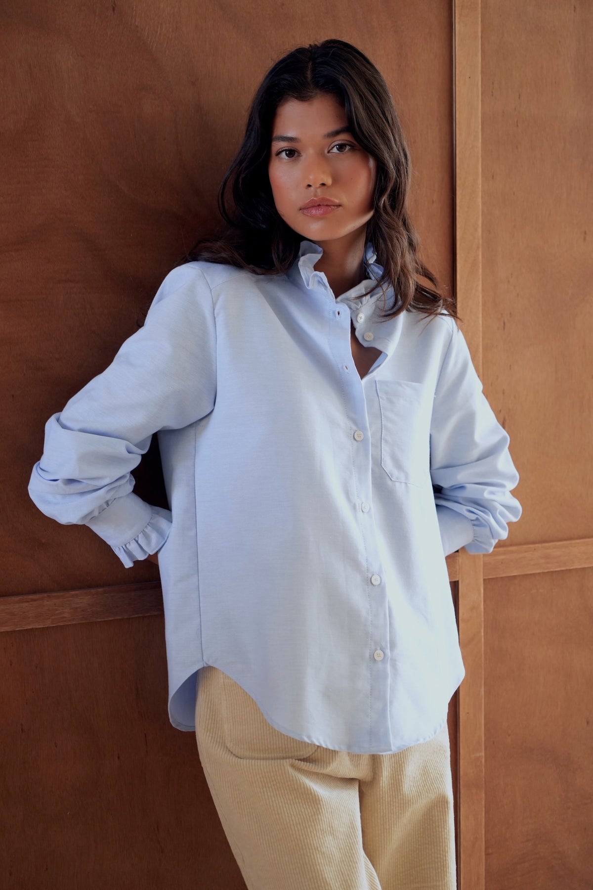Chemise Victoria bleue ciel
