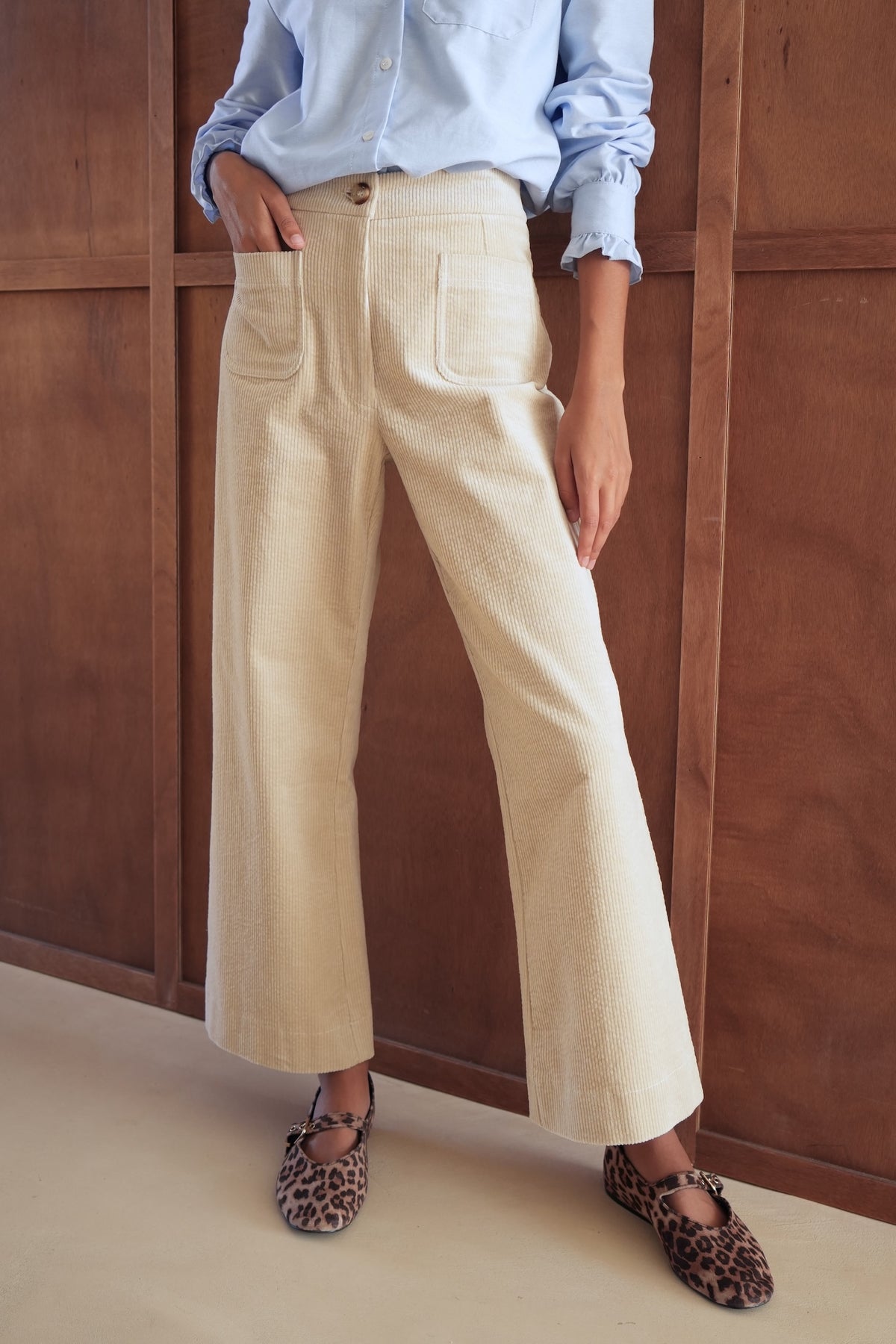 Pantalon Paimpol velours beige