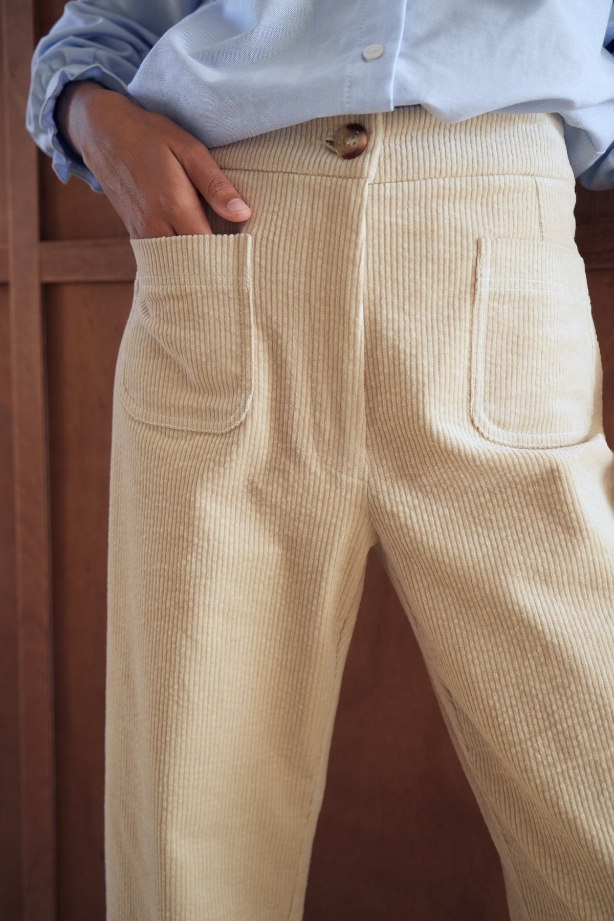 Pantalon Paimpol velours beige