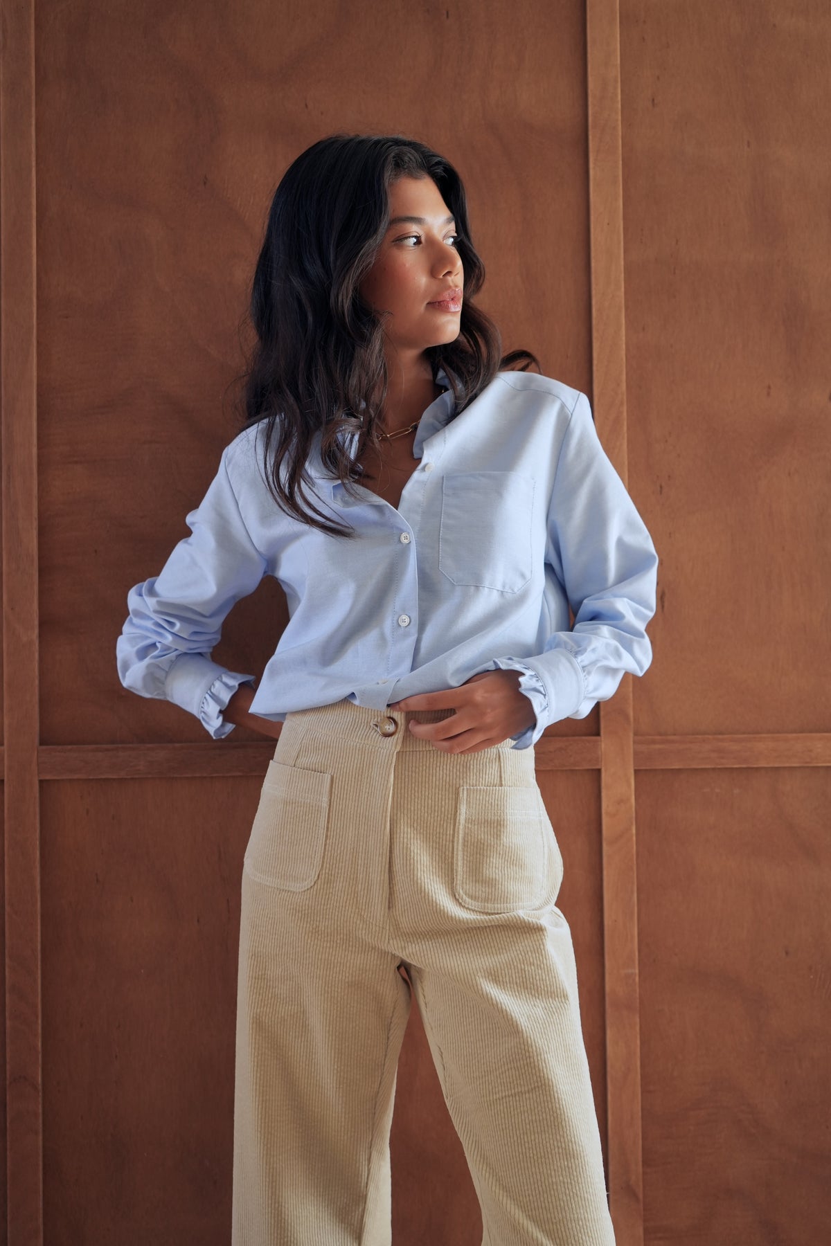 Pantalon Paimpol velours beige