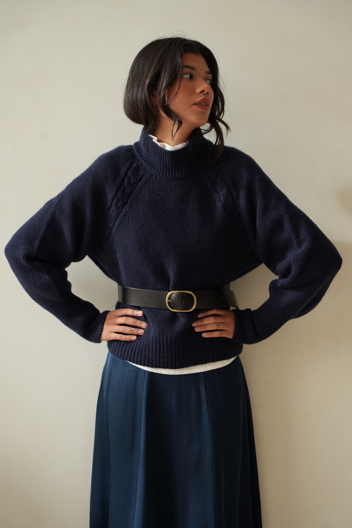 St Sulpice navy jumper