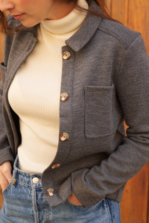 Gilet Alia laine grise