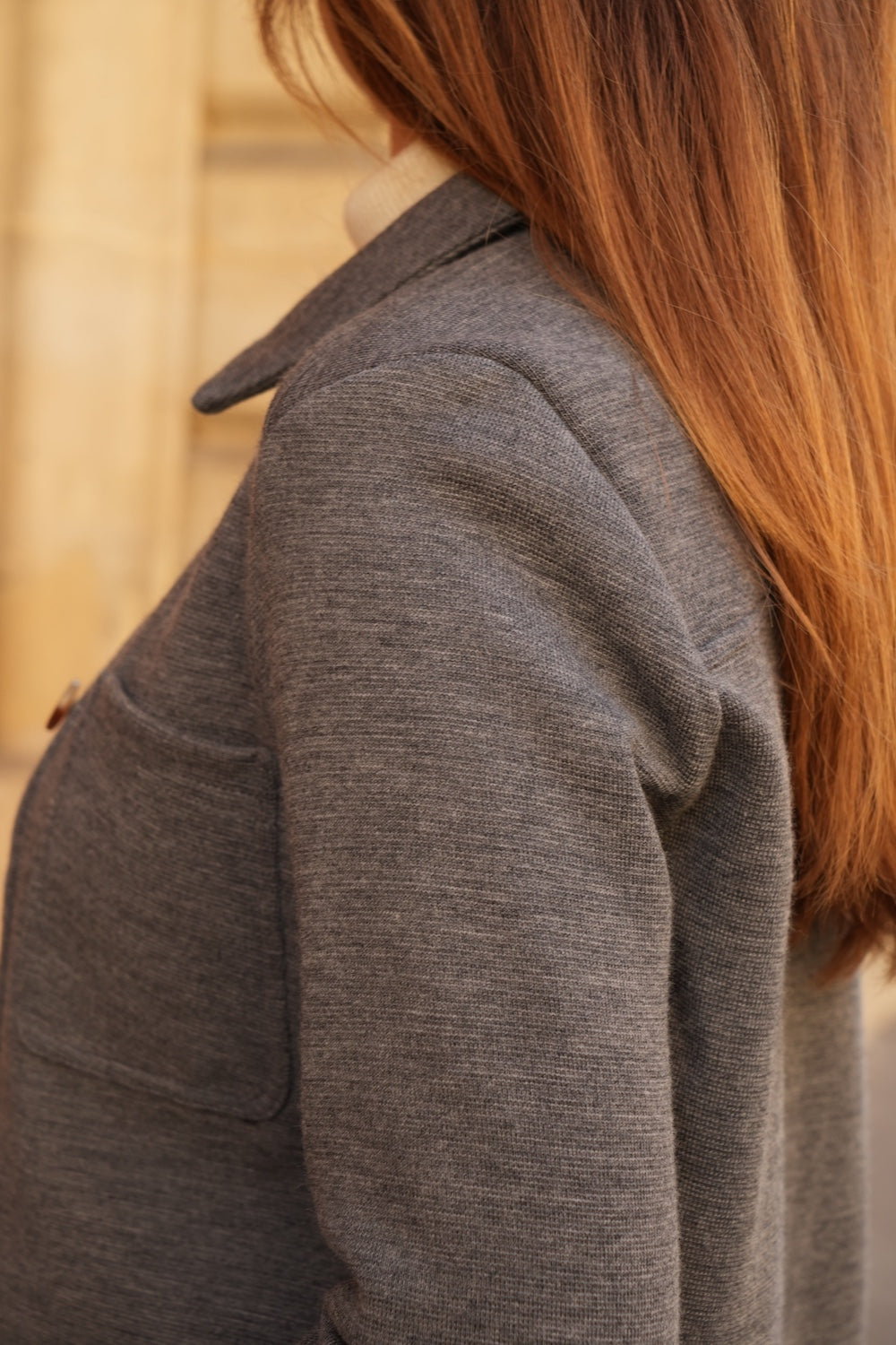 Gilet Alia laine grise