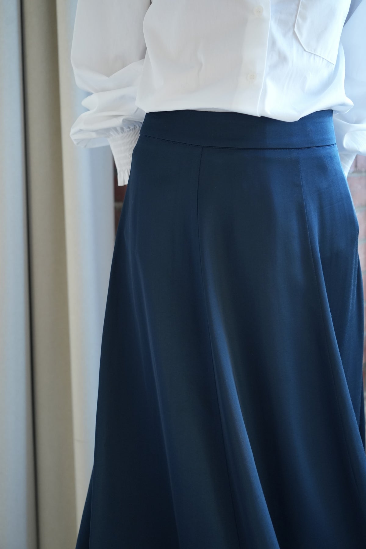 Jupe Macha satin marine