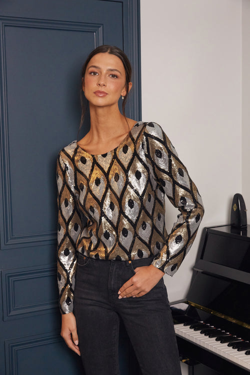 Adry sequin blouse