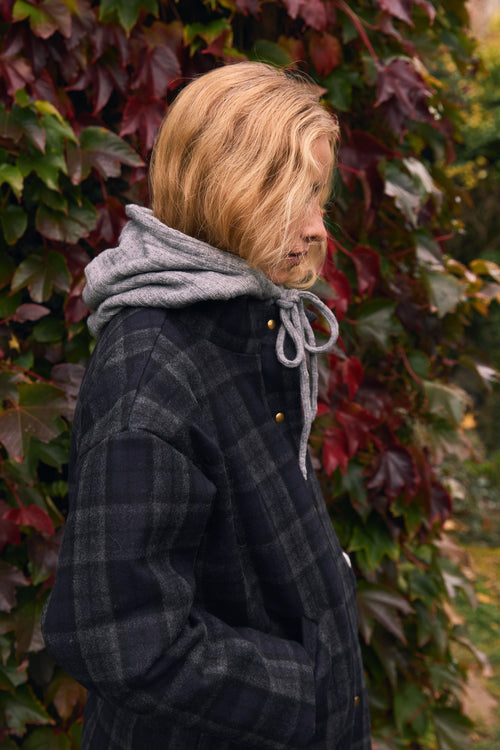 Cagoule Edna maille grise (disponible le 17.10)
