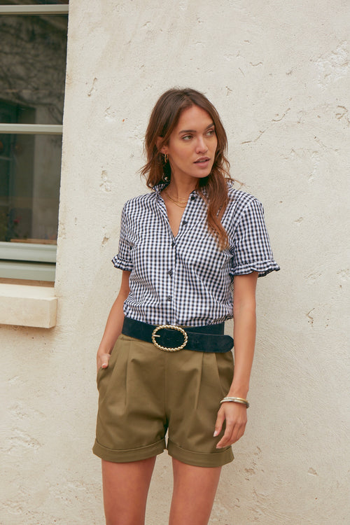 Blouse Pastis vichy