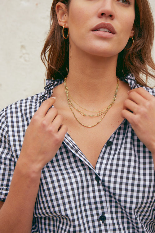Blouse Pastis vichy