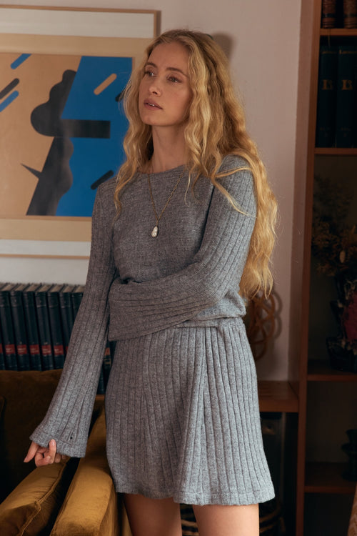 Robe Elisa maille grise (dispo le 17.10)