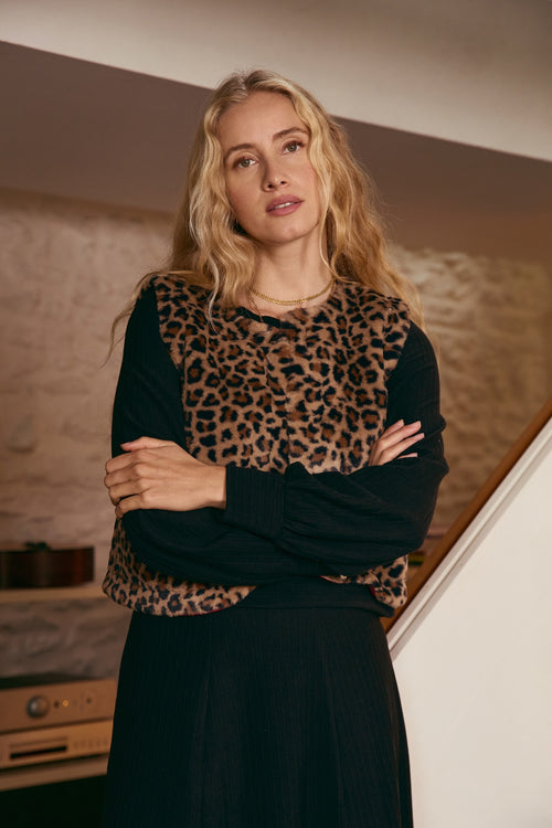 Veste Spencer léopard (dispo le 17.10)