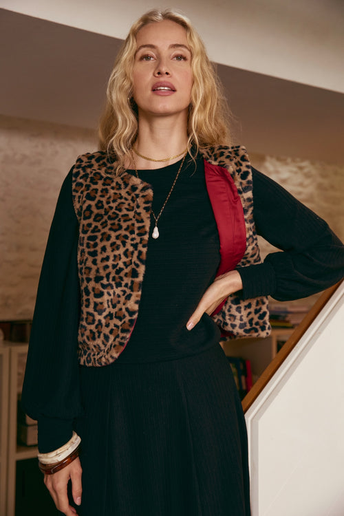 Veste Spencer léopard (dispo le 17.10)