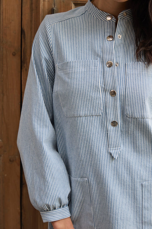 Robe Sydney denim rayé