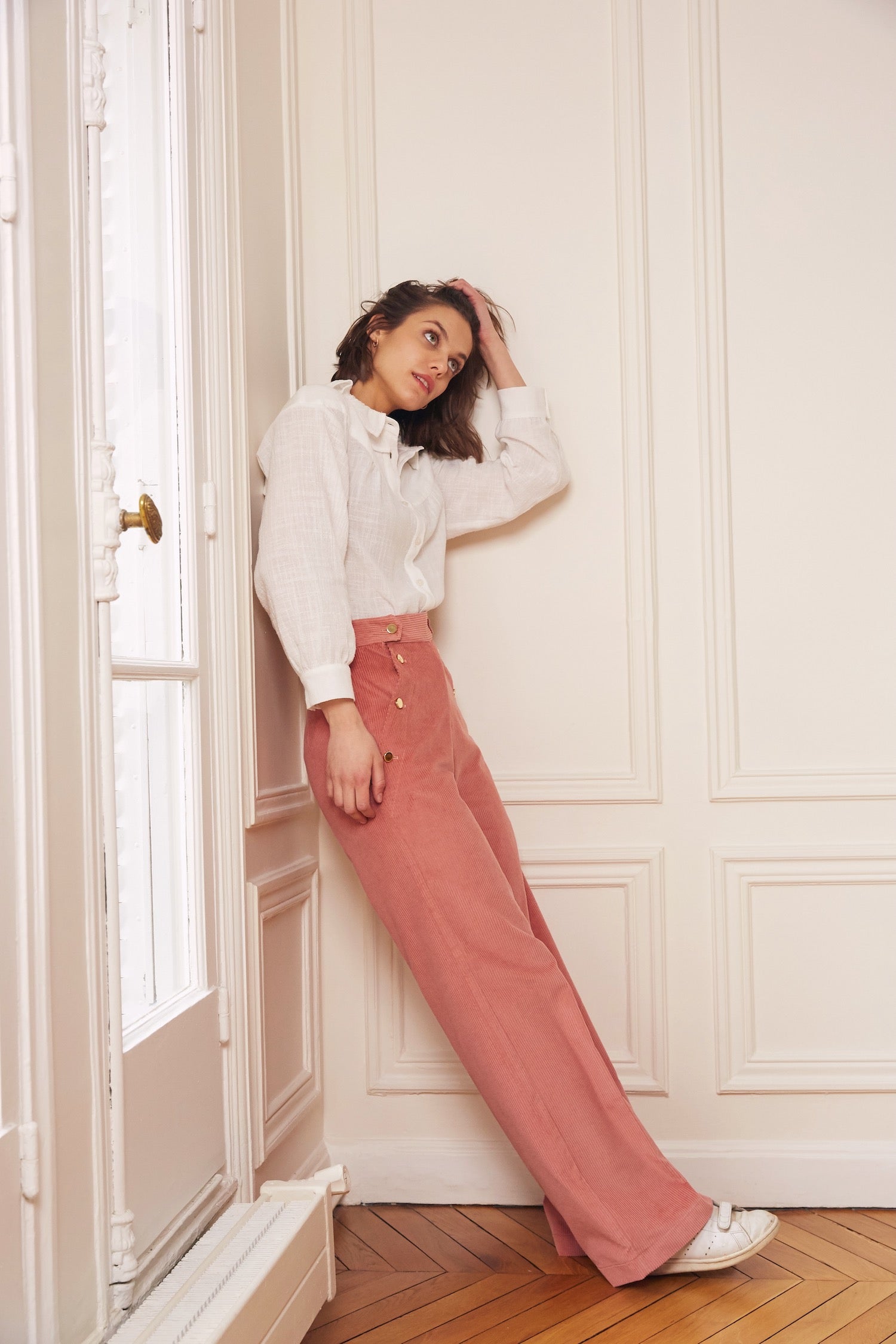 Pink velvet Malo pants