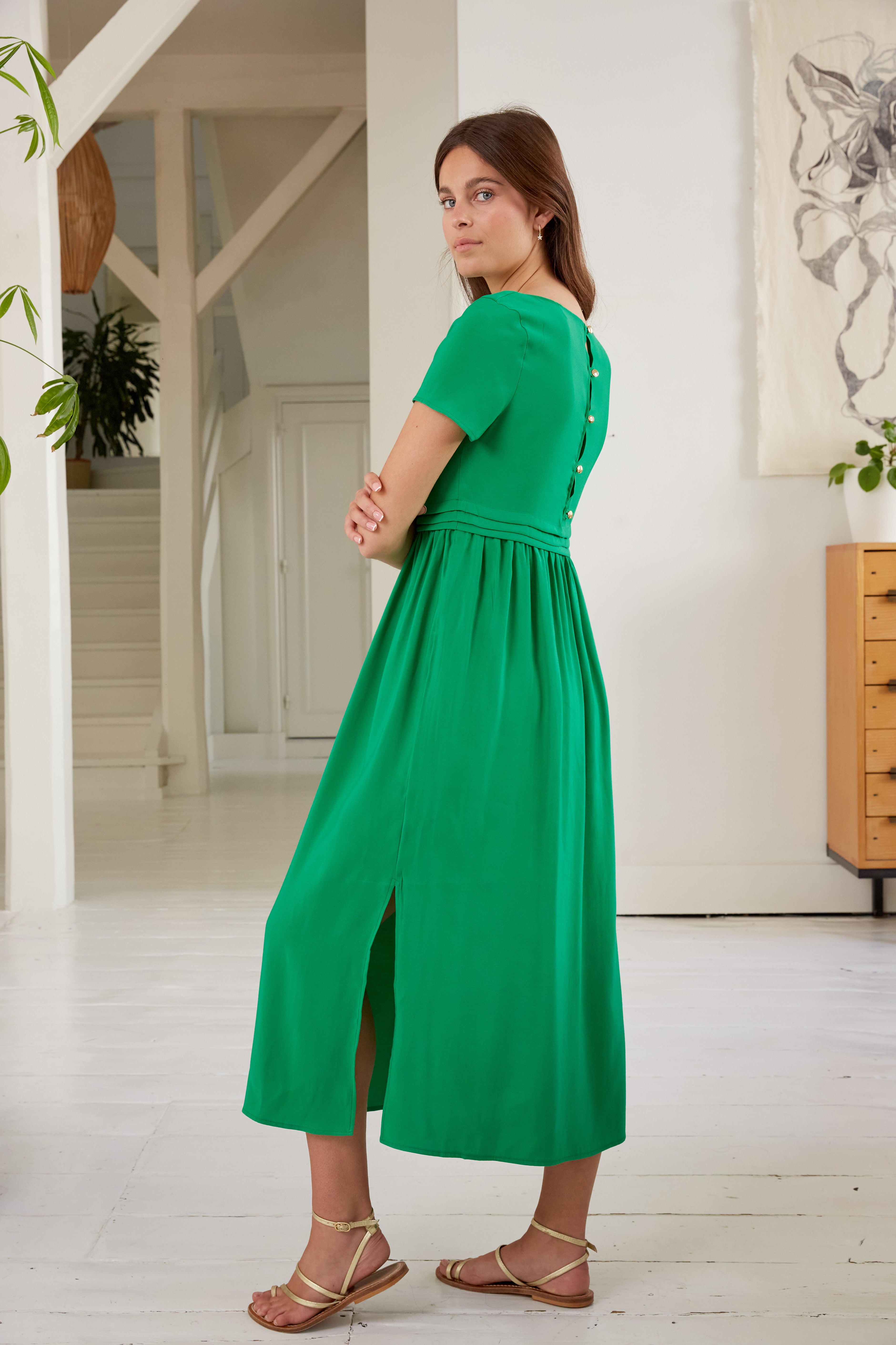 Robe Margot émeraude