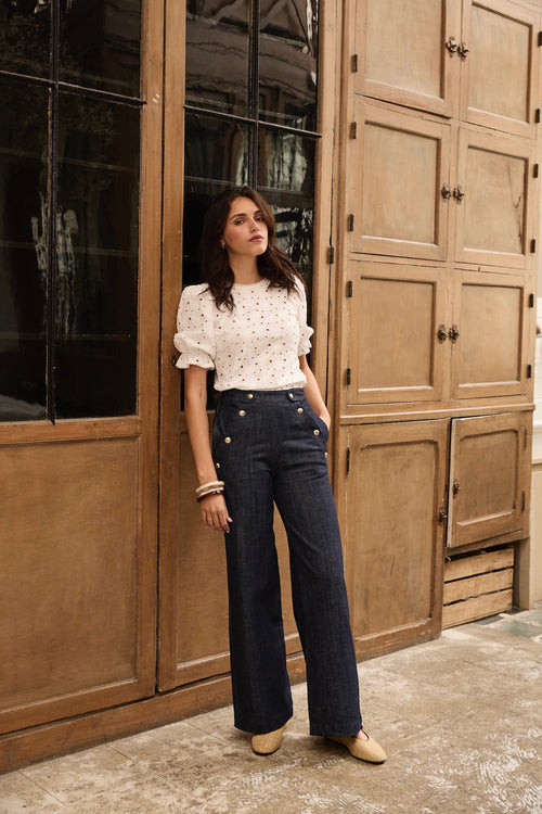 Pantalon Malo denim foncé