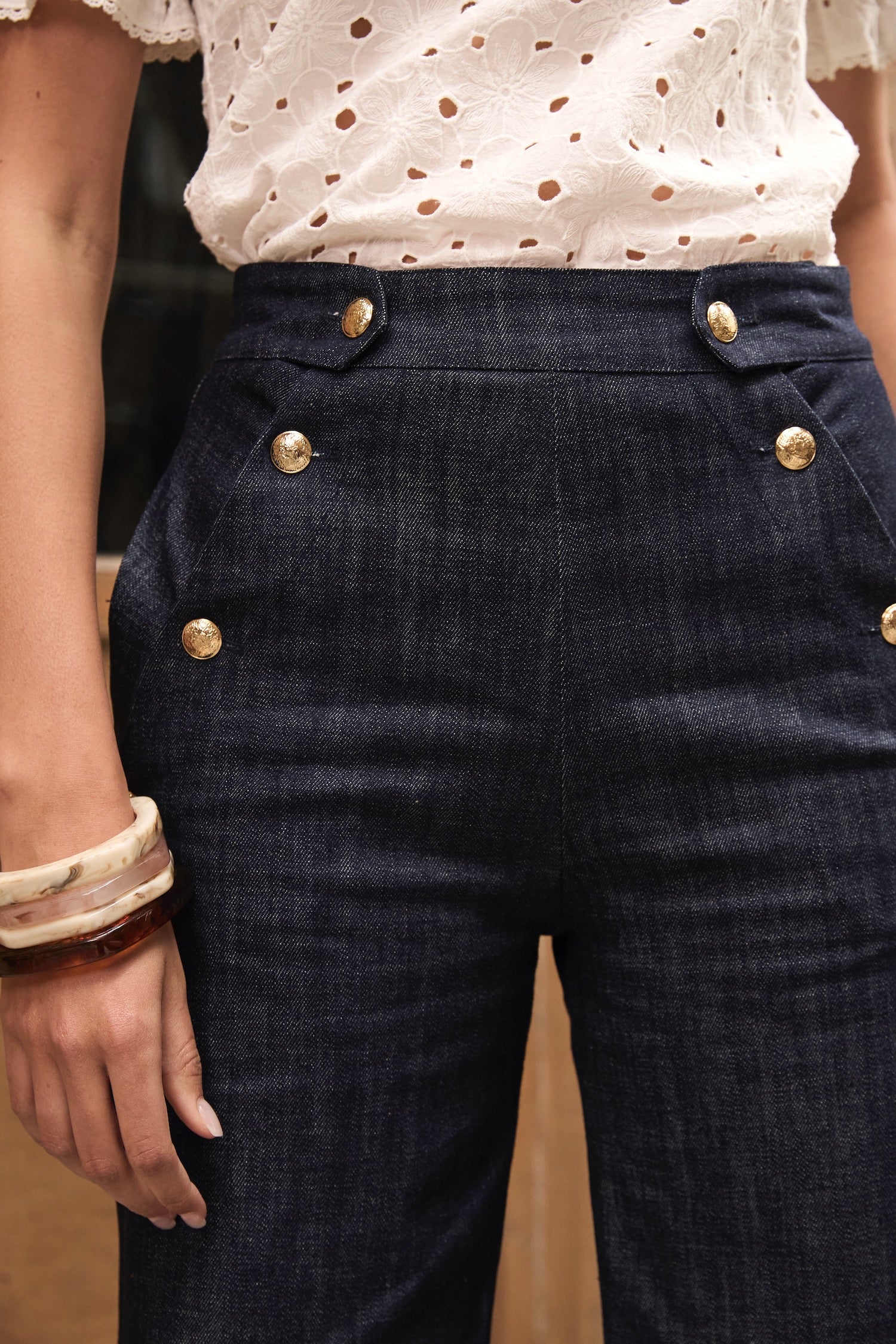 Pantalon Malo denim foncé