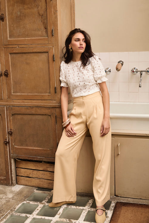Pantalon Fitz beige