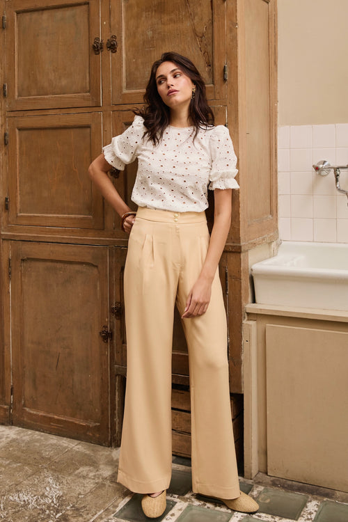 Blouse Annie brodée écrue