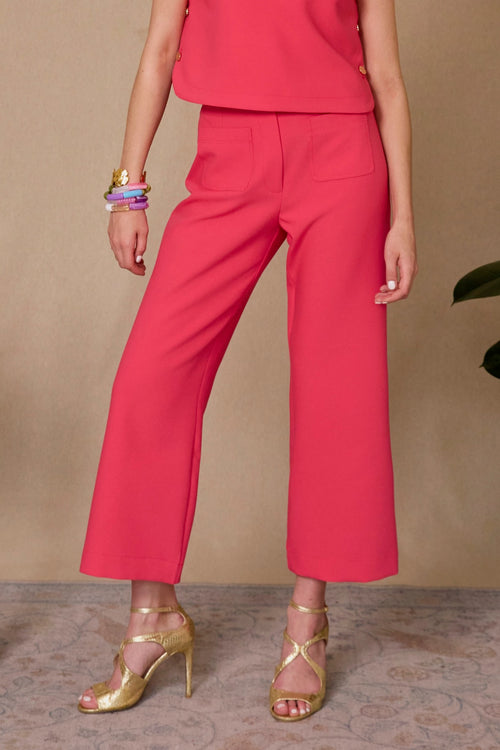 Pantalon Paimpol rose pivoine