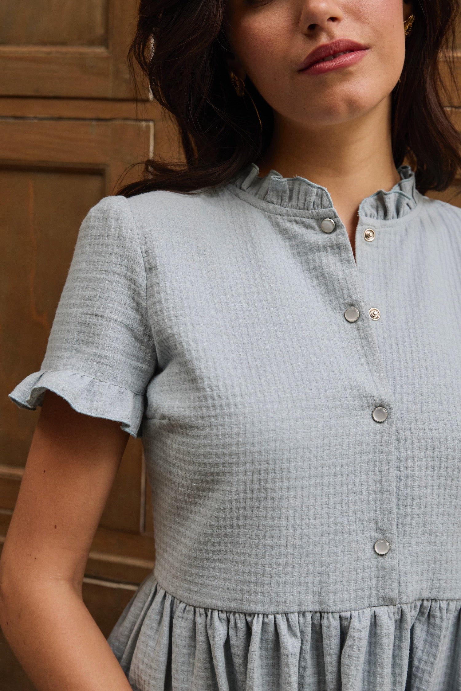 Robe Cassis bleu clair
