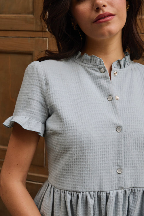 Robe Cassis bleu clair