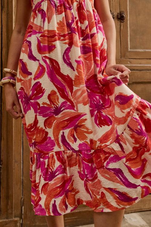 Robe Tahiti fleurie